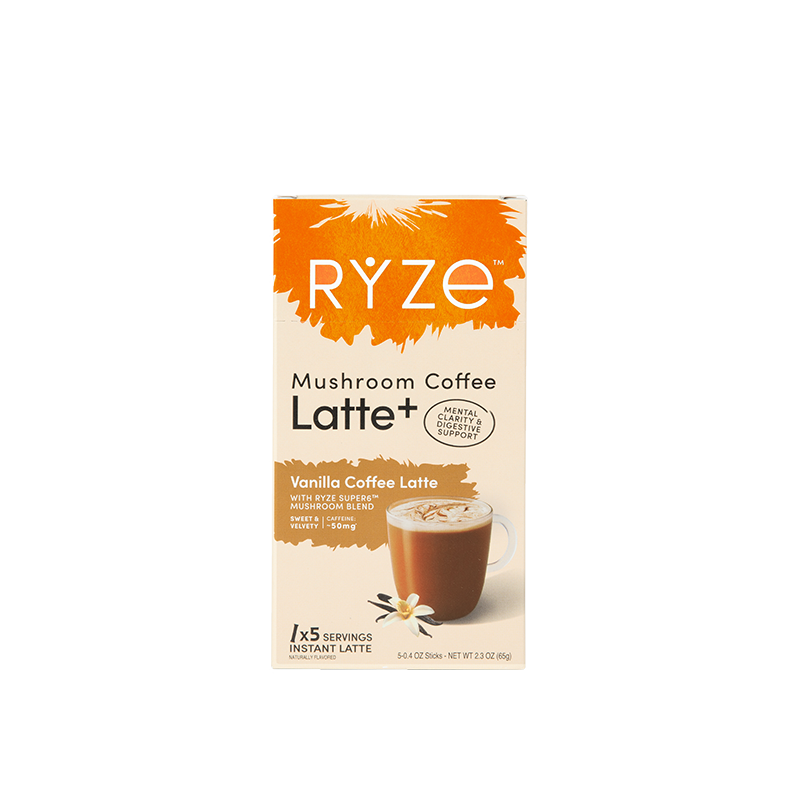 RYZE Vanilla Latte Carton Front