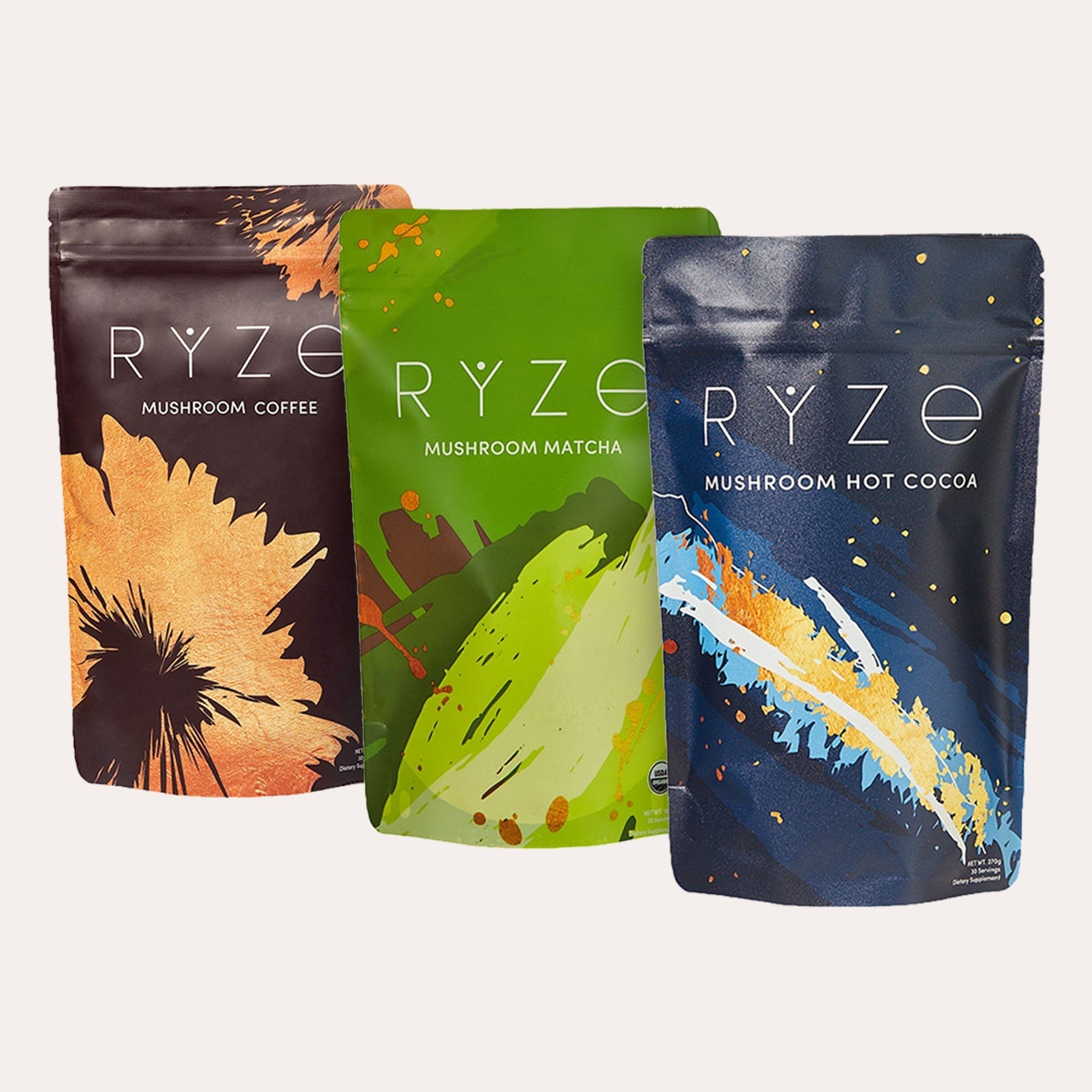 Green plant sprout icon with three leaves representing adaptogenic herbs